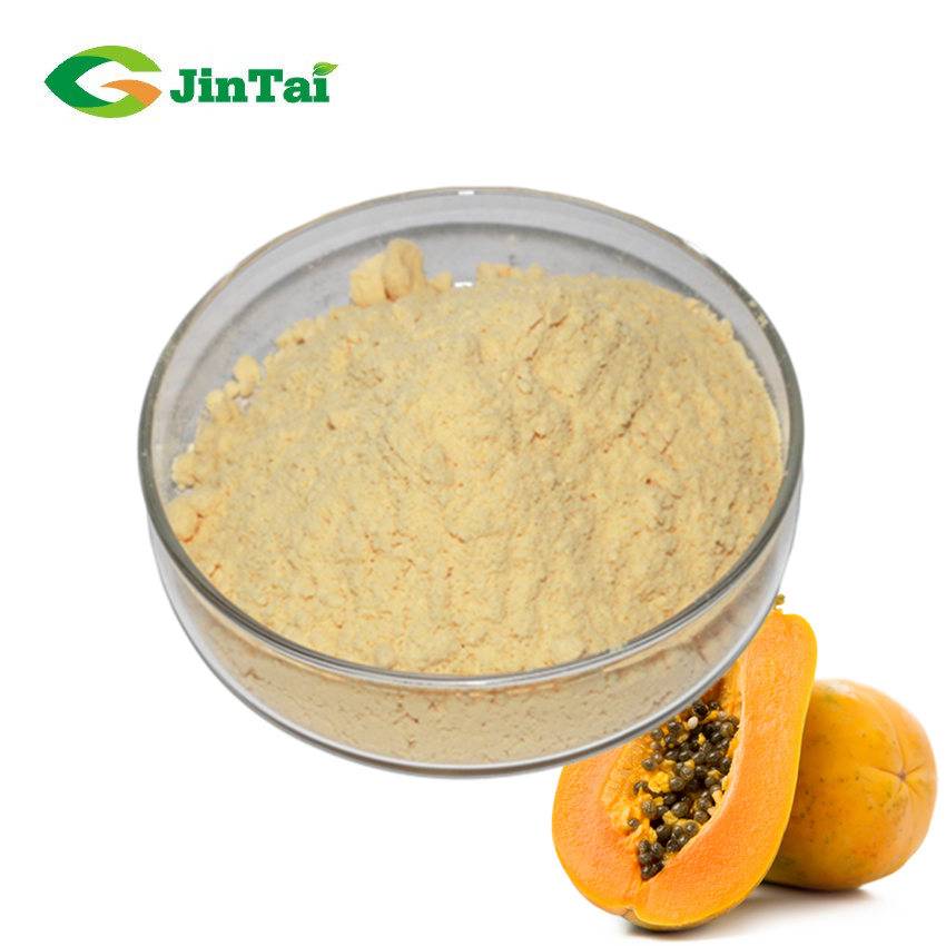 Food Additive Papain Bromelain Enzyme Extract Powder Price Papaya Leaf Extract Powder Bulk